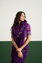 Natalie Saree Set - Purple